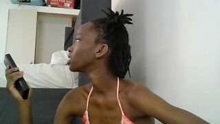 Watch slimthicky Hot Porn Video [Stripchat] - blowjob, ebony, deepthroat, cumshot, strapon
