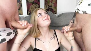 Watch one_punch_cum Best Porn Leak Video [Chaturbate] - tattoo, threesome, freckles, hairycock, blonde