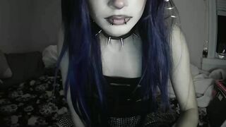 Watch sc4r3d_v4mp Best Porn Video [Chaturbate] - smalltits, smoke, goth, teen
