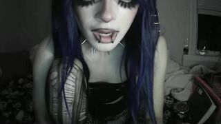 Watch sc4r3d_v4mp Best Porn Video [Chaturbate] - smalltits, smoke, goth, teen