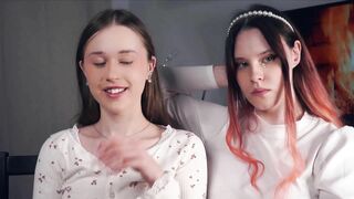 Watch SunnHelms From Stripchat Free Porn Video Record - ahegao, shaven, lesbians, russian-blondes, big-ass-asian