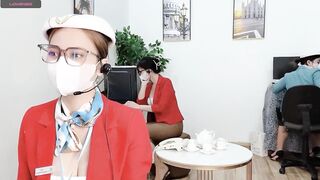 Watch Mono-Stewardesss HD Porn Video [Stripchat] - brunettes, dirty-talk, dildo-or-vibrator, girls, group-sex